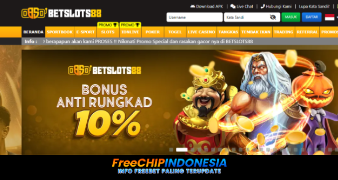 BETSLOTS88 Freechip Gratis Indonesia