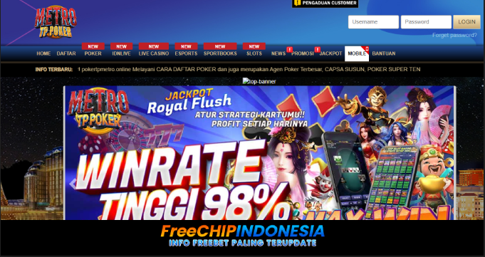 Metrotvpoker Freechip Indonesia Rp 10.000 Tanpa Deposit